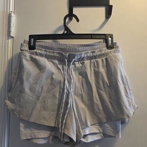 Athleta Light Gray Athletic Shorts